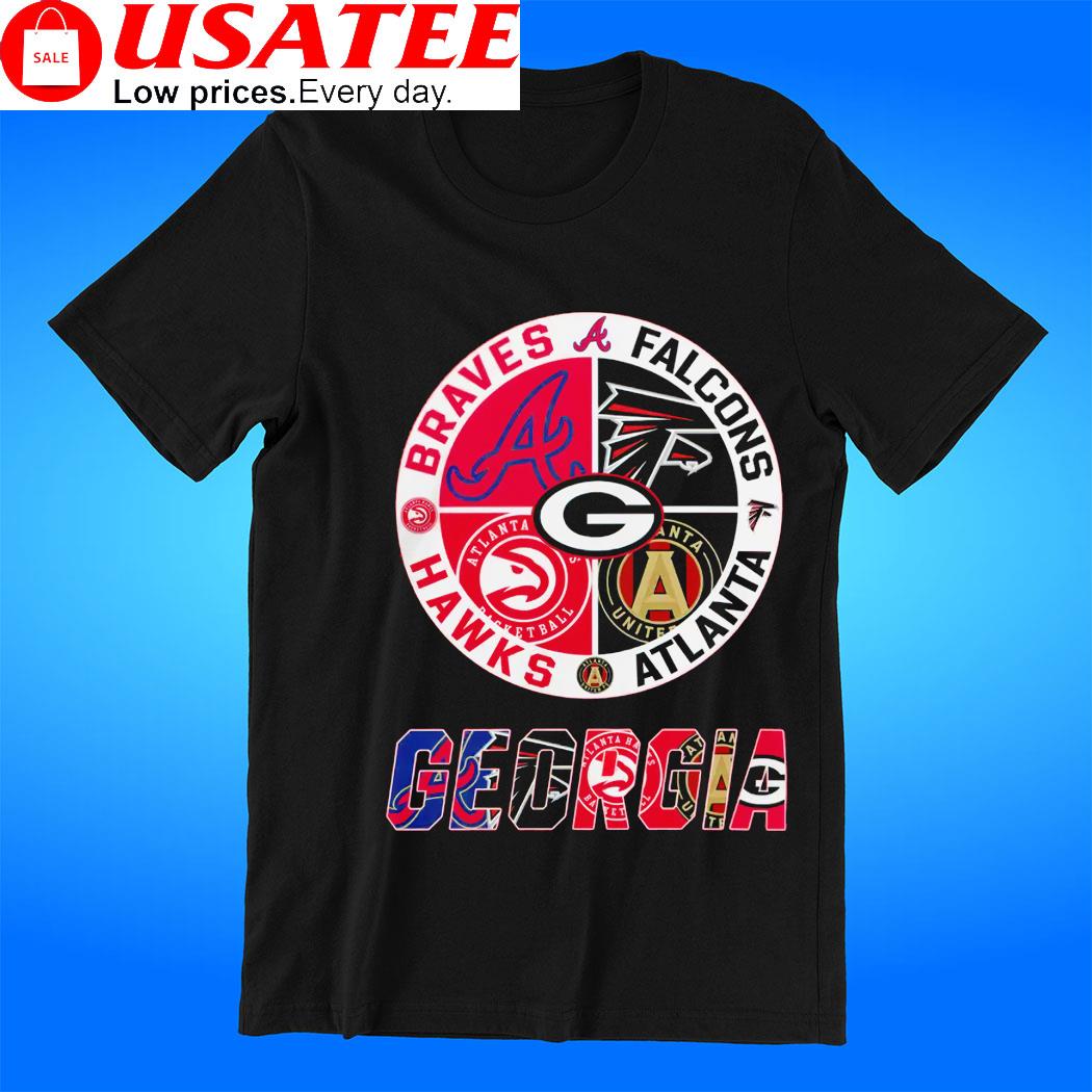 Georgia Bulldogs Braves Hawks City Champions T Shirt - Limotees