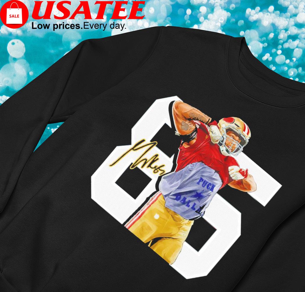 George Kittle Pro-Style Custom Stitched Black San Francisco 49ers Jersey