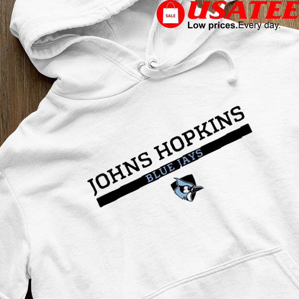 Youth White Johns Hopkins Blue Jays Logo Comfort Colors T-Shirt