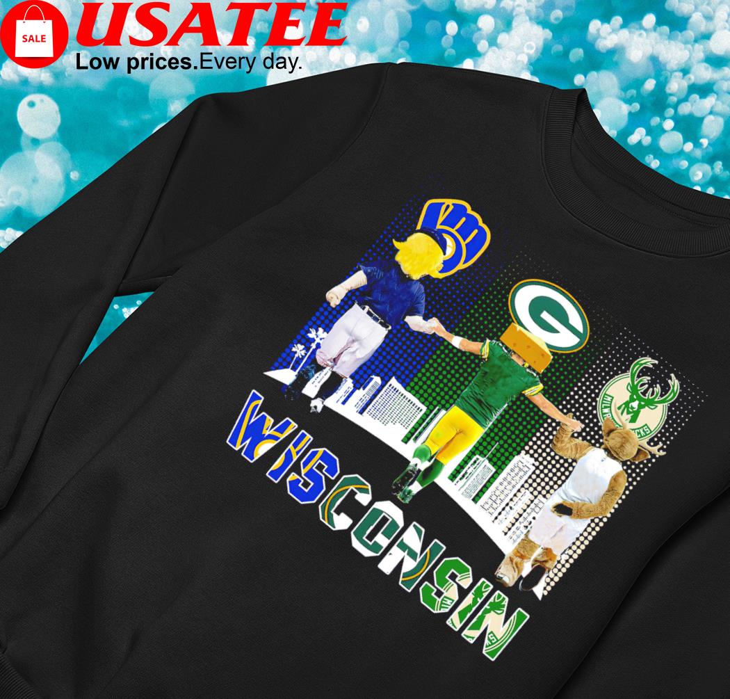 Wisconsin sport team city Green Bay Packers Milwaukee Brewers Milwaukee  Bucks shirt - T-Shirt AT Fashion LLC