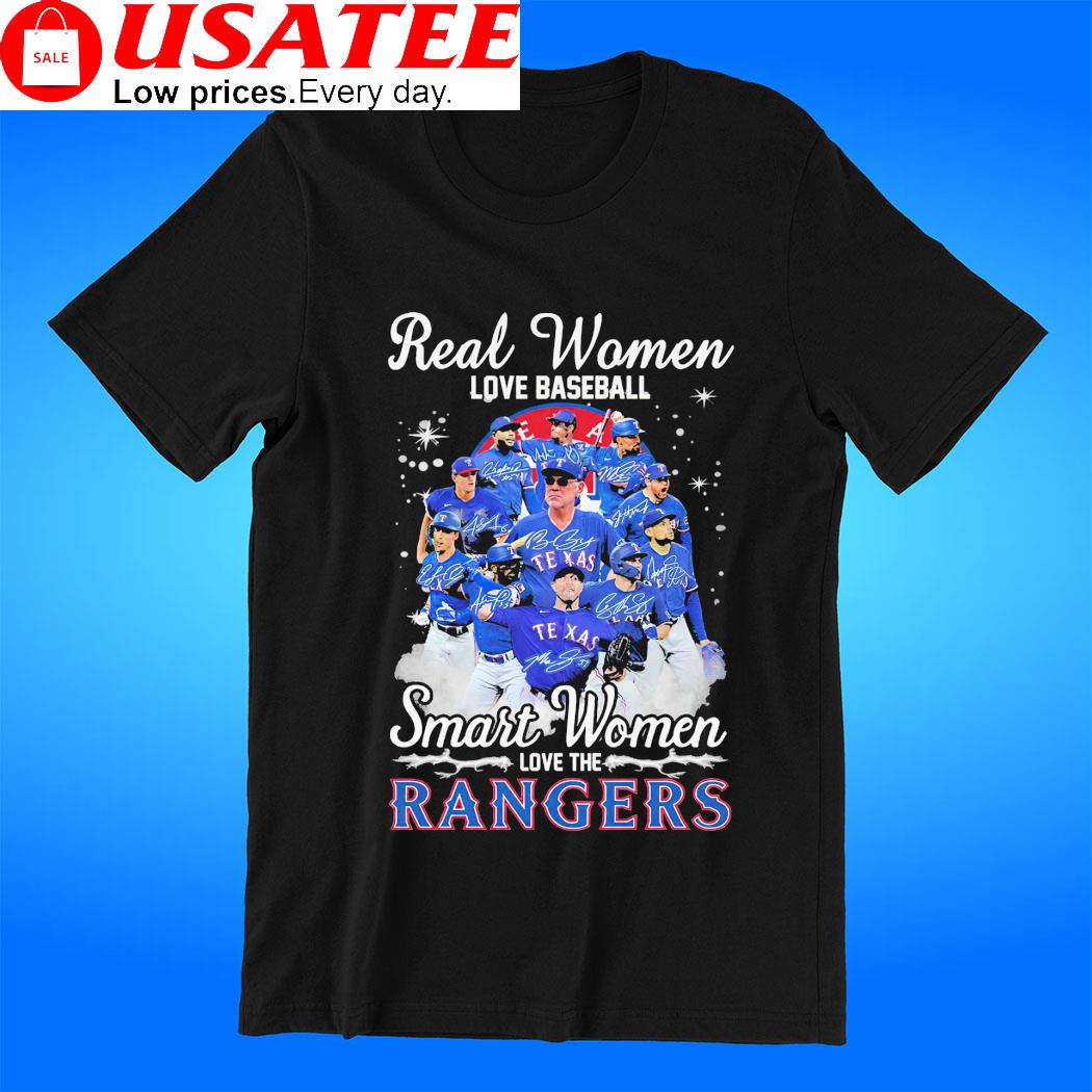 Texas Rangers Real Women Love Baseball Smart Women Love The Rangers 2023  Shirt - Reallgraphics