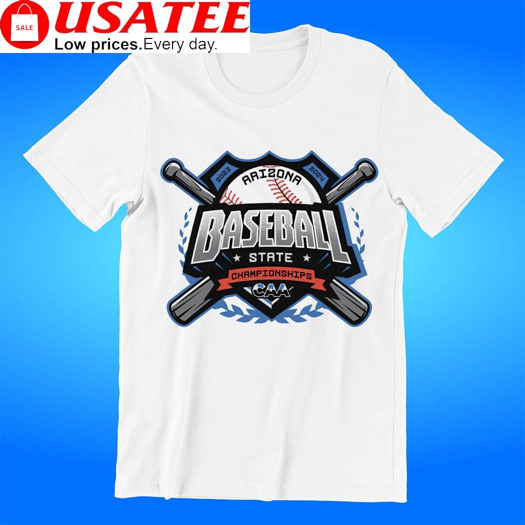 2023-2024 CAA Arizona State Championship Baseball logo t-shirt