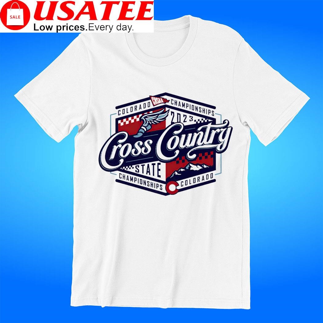 2023 CHSAA Colorado State Championship Cross Country logo t-shirt