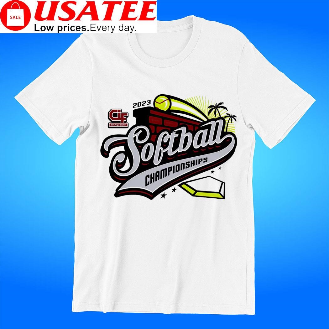 2023 CIF San Diego Sectional Championship Softball logo t-shirt