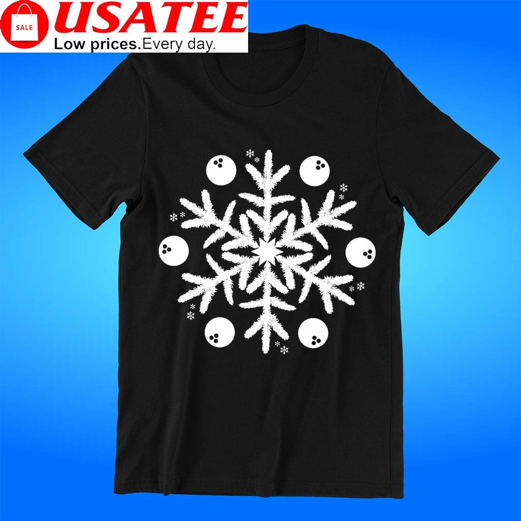 Bowling snowflake Christmas 2023 t-shirt