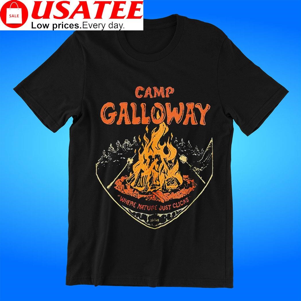 Camp Galloway where nature just click vintage art tee