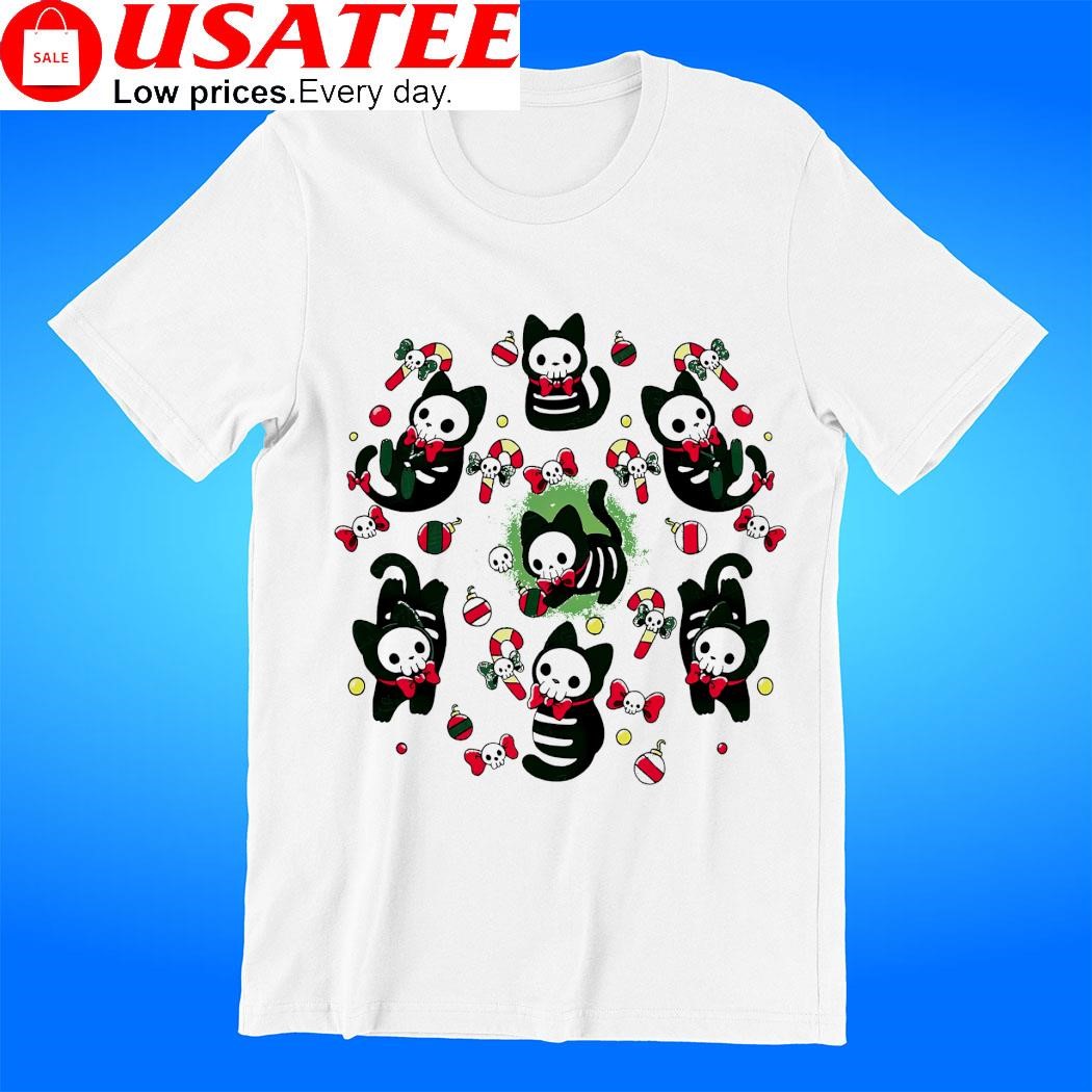 Creepy Xmas Kittens Christmas art shirt