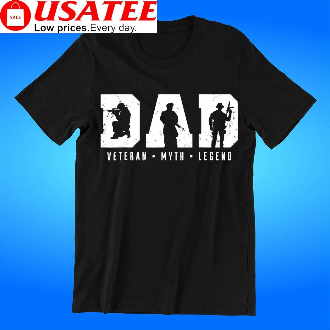 Dad Veteran Myth Legend 2023 t-shirt