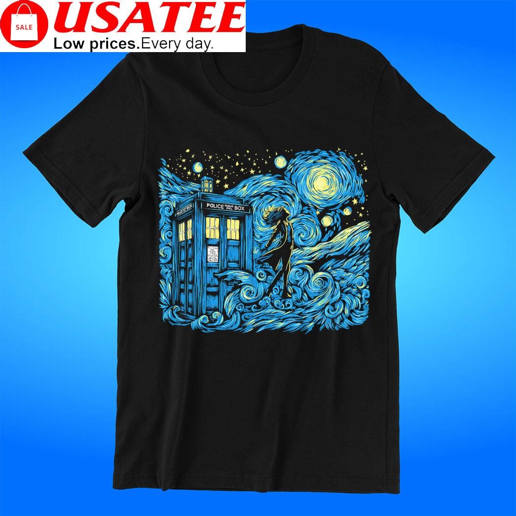 Doctor Who X Van Gogh's Starry Night Dreams of Time and Space art shirt