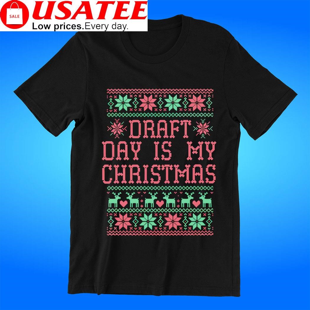 Draft day is my Christmas ugly t-shirt