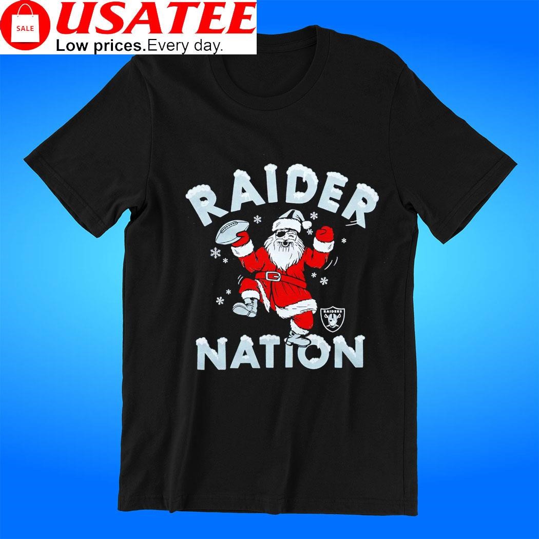 Happy Santa Las Vegas Raiders nation Christmas tee