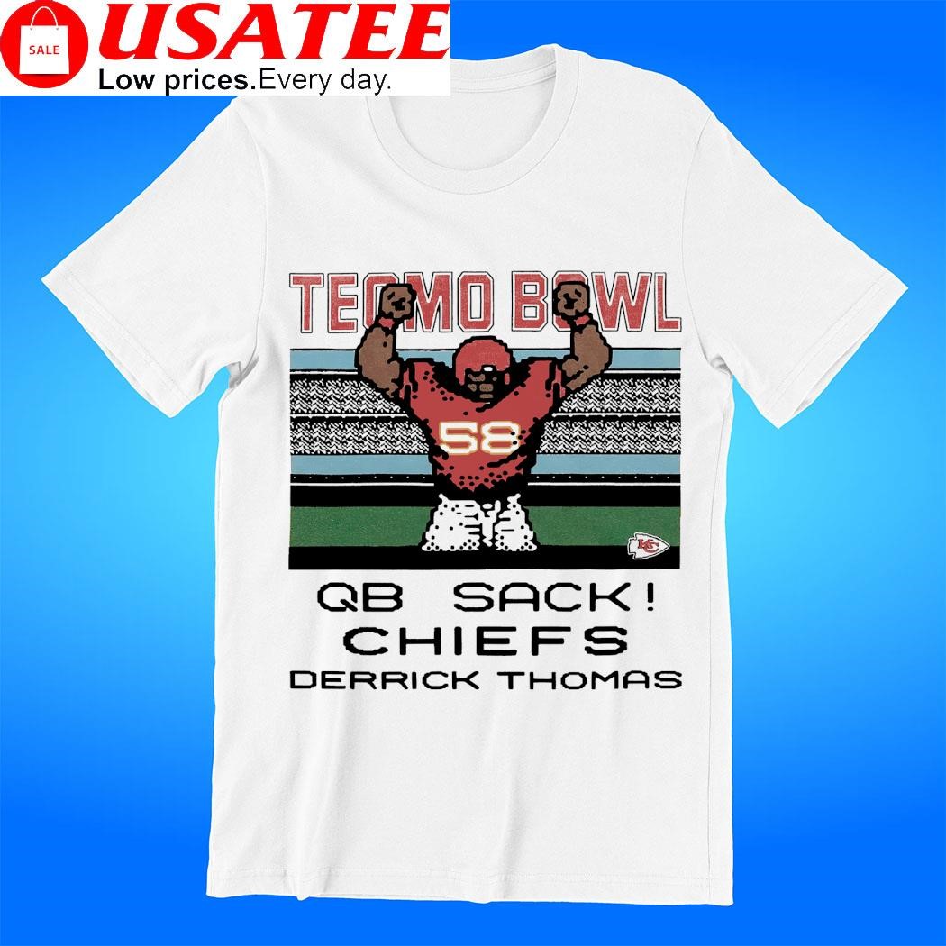 Kansas City Chiefs Derrick Thomas Tecmo Bowl touchdown Chiefs pixel game shirt