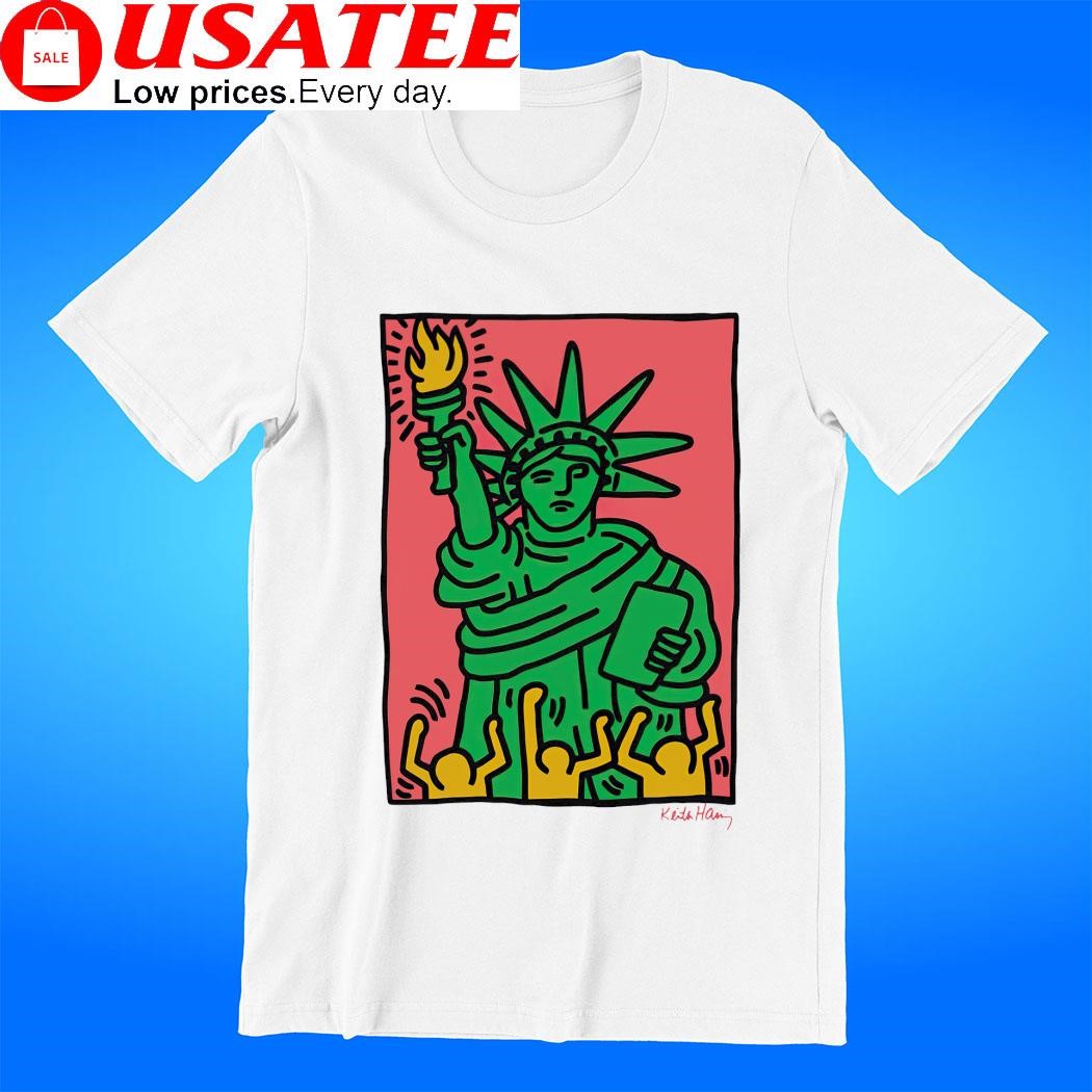 Keith Haring Statue of Liberty art shirt