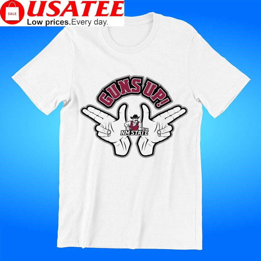 New Mexico State Aggies NM State Hands Guns Up logo shirt