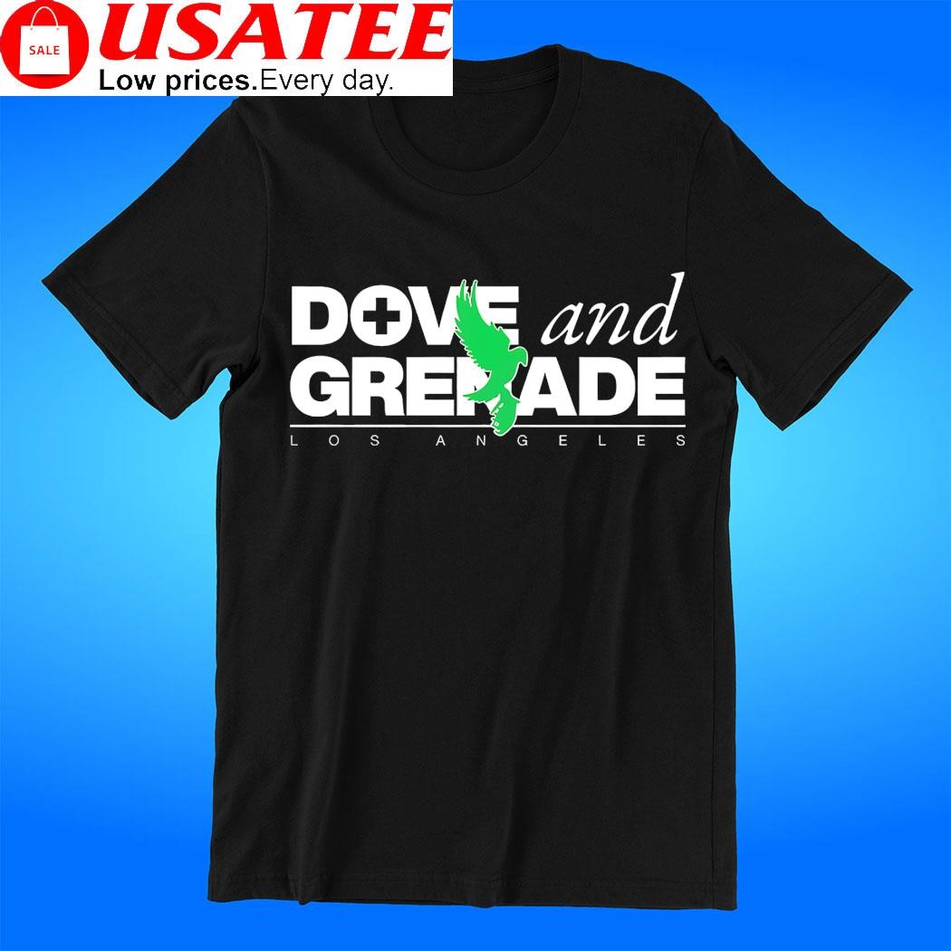 Philadelphia Eagles Dove and Grenade Los Angeles logo t-shirt