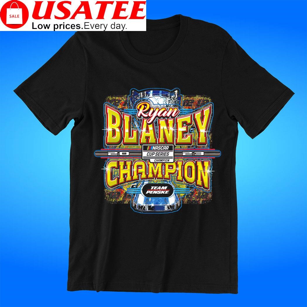 Ryan Blaney 2023 NASCAR Cup Series Champion Team Penske trophy shirt