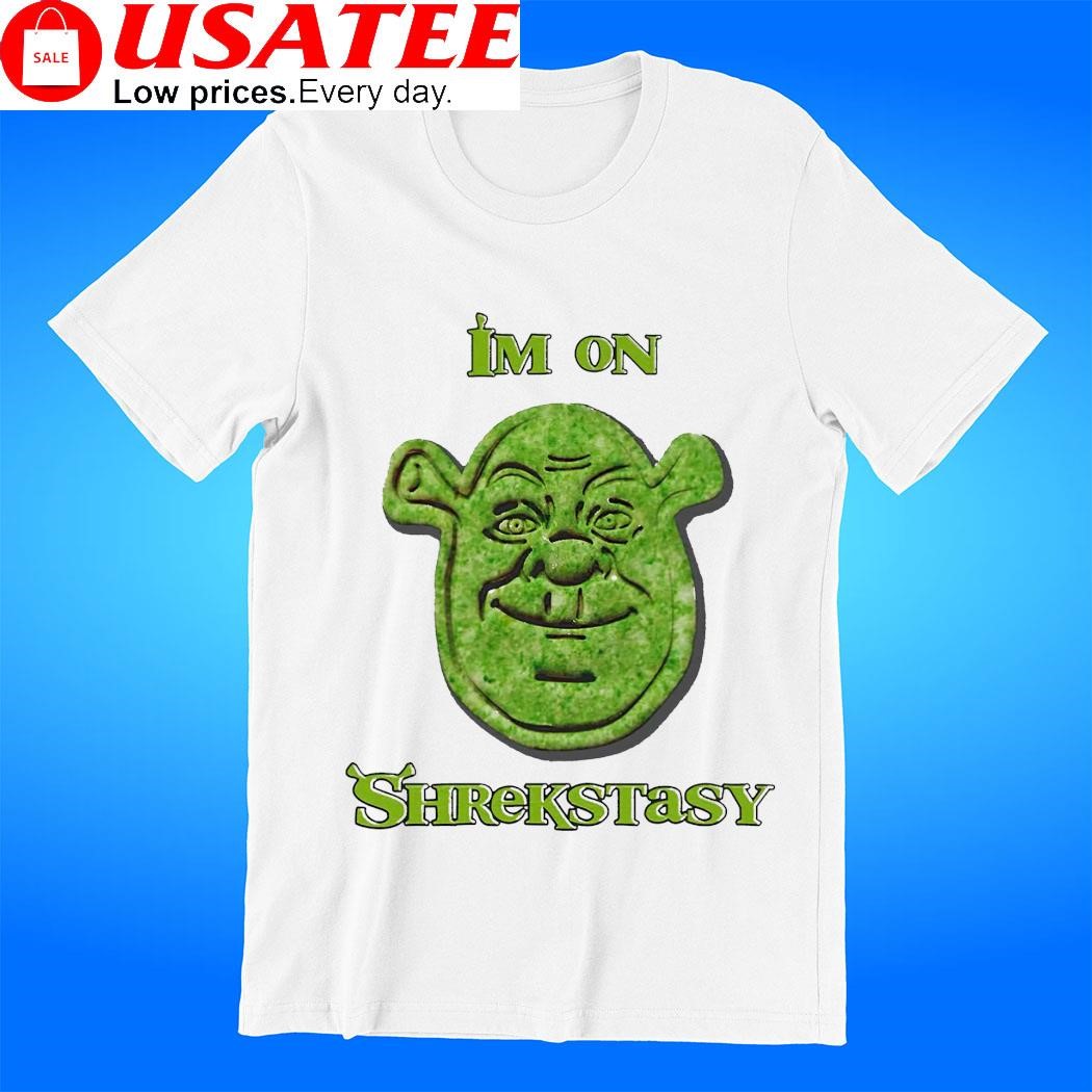 Shrek I'm on Shrekstasy face tee