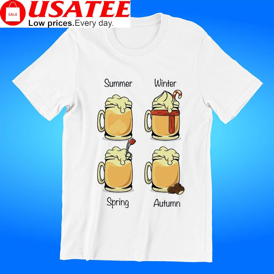 Summer Winter Spring and Autumn hot cocoa t-shirt