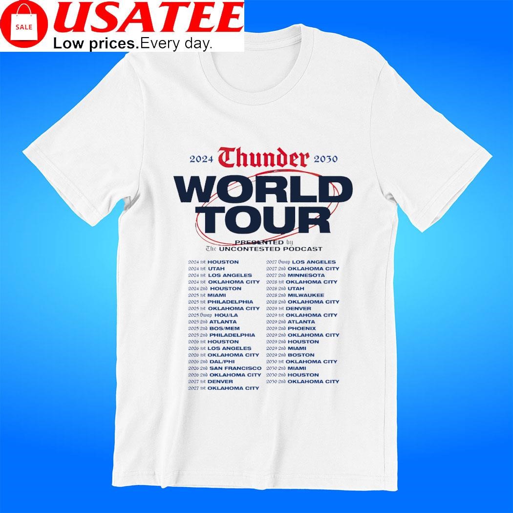 Thunder World Tour 2024 2030 shirt