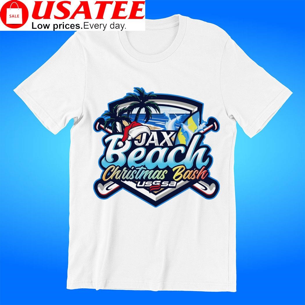 USSSA Florida Fast Pitch Jax Beach Christmas Bash 2023 logo shirt